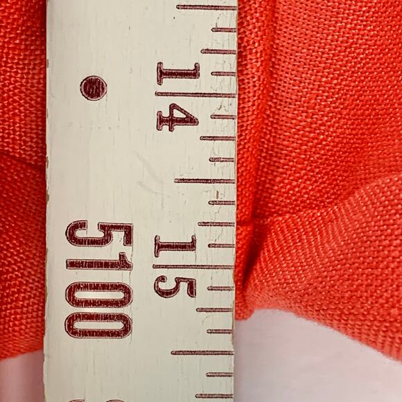 Talbots Pants Womens 6P Coral 100% Irish Linen Lined Side Zip Creased Front Corp - Picture 13 of 15